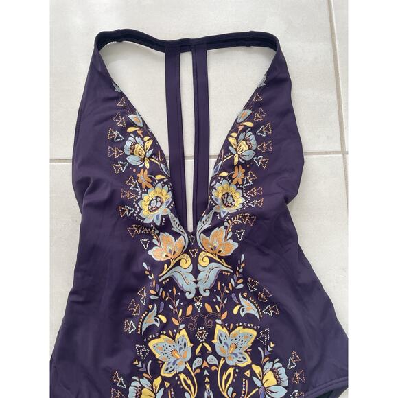 Urban Outfitters Out From Under Swim One Piece Swimsuit Purple Swimwear - Picture 2 of 8